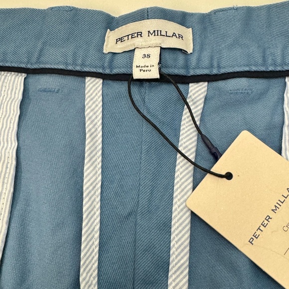 NWT Peter Millar Pilot Twill Shorts Pima Cotton TWLTB Blue Mens’s Size 38 $115 - Picture 6 of 8